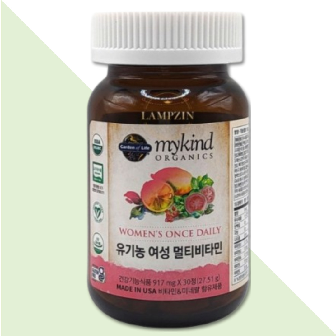 <b>마이카인드 유기농</b> 여성 멀티<b>비타민</b> 가든오브라이프 미국산