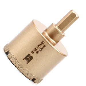 다이아몬드 융착코어 비트 60MM 홀쏘 타일 유리 홀소 대리석 화강암 포세린 홀커터