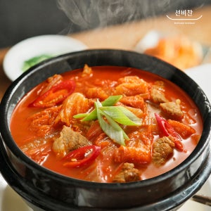 선비찬 돼지고기 김치찌개 500g 2팩+2팩 (총4팩) 숙성김치로 조리