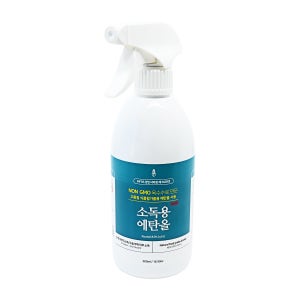 청솔 소독용 에탄올 뿌리는 알코올 알콜 소독약 500ml