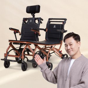[엘더프라임] 미러쥬 휴대용 여행용 접이식 휠체어 실버카 효도카