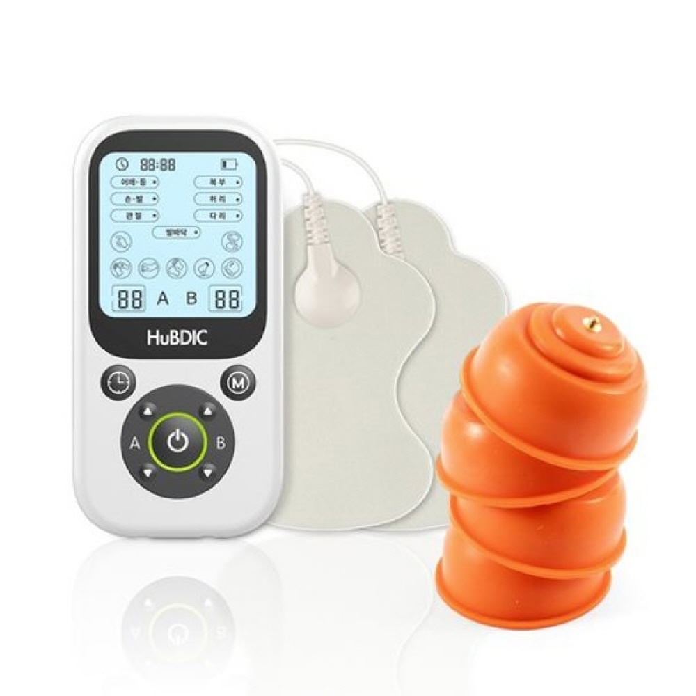 가정용 저주파 자극기 마사지기 미니 안마기 의료기기 물리 치료기 X 흡착패드 세트구성