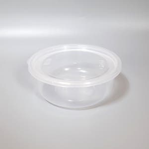 158파이 (소) 사출원형 투명 밀폐용기 PP 다회용기 일회용 반찬 포장 BOX-300개
