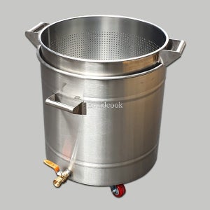 스텐잔반통 밸브형(B타입) 스텐잔반수거운반카 편의점용잔반통 음식물처리통 구내식당잔반통 잔반처리통