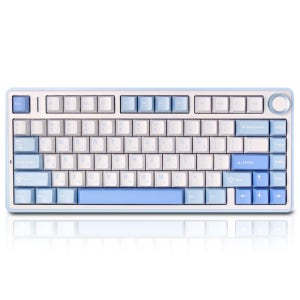 독거미 키보드 AULA F75 한글 정발 사무용 텐키리스 유무선 기계식 다크블루, 회목축 V3