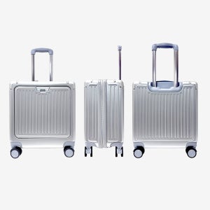 공항용 실버 18인치 기내용 캐리어