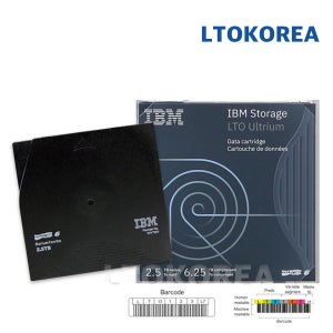 정품 IBM LTO6 IBM Ultrium Data Cartridge 00V7590 라벨포함