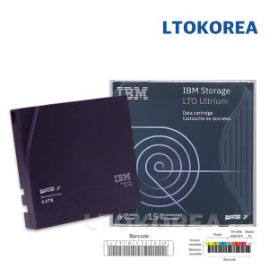 정품 IBM LTO7 IBM Ultrium Data Cartridge 38L7301 라벨포함