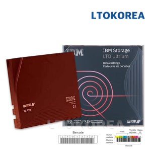 정품 IBM LTO8 IBM Ultrium Data Cartridge 01PL041 라벨포함