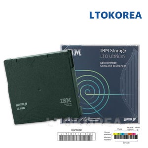 정품 IBM LTO9 IBM Ultrium Data Cartridge 02XW568 라벨포함