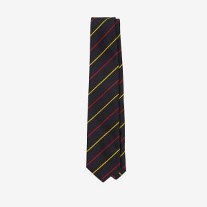[드레익스] Drake’s - Navy, Red and Yellow Fine Stripe Mogador Silk Tipped Tie