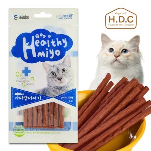 아스쿠 헬시미요 캣스틱 가다랑어 져키 20g 고양이 육포 간식