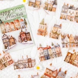 유럽의 거리 풍경 마을 빈티지 감성 다꾸 스티커 30매 다이어리꾸미기