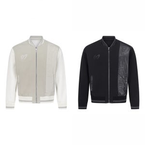 마스터바니에디션 남성 에코레더 엠보 레터링 집업 가디건 411D3SD308