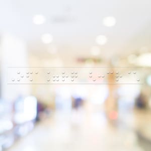 시각장애인 안내견 점자 스티커 고투명 촉지 점자안내 2024년3월 개정판