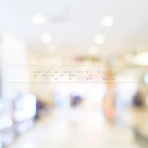 지하철 버스 키오스크 카드대는곳 점자스티커 고투명 촉지 점자안내 2024년3월 개정판