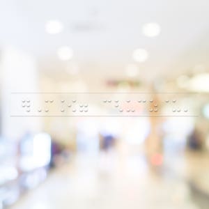 키오스크 영수증 나오는 곳 점자스티커 고투명 촉지 점자안내 2024년3월 개정판