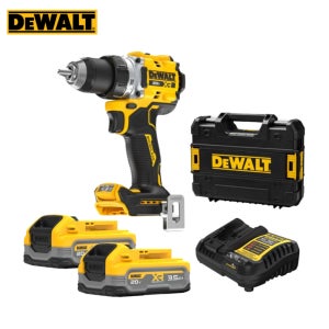 디월트 20V DCD801S2 파워스텍 3.5Ah 컴팩트 충전 드릴 드라이버 배터리 2개 세트 (DCD800 후속)케이스포함