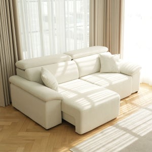 폴로까사 쟈스민 전동 슬라이딩 모션 무빙 리클라이너 조야 3인 소파