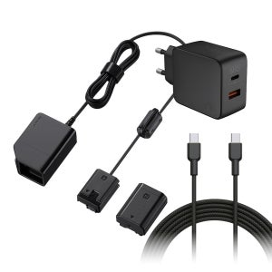 소니코리아정품 DC-C1 + 65W 어댑터 + 100W 케이블 패키지 상시전원 DC커플러 NP-FZ100 NP-FW50 대응