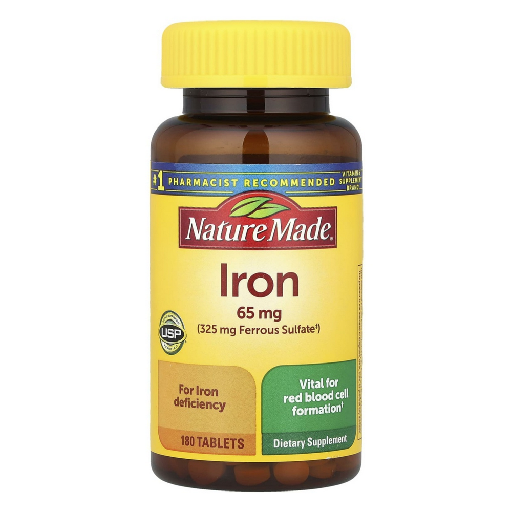 네이처메이드 <b>아이언</b> 철분 <b>65mg</b> 180정