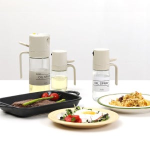 2way 오일스프레이유리병 미세분사 대용량 기름병 오일통 550ml