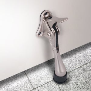 도어스토퍼 현관문 현관 말발굽 원터치 스토퍼 말굽 무타공 고정 대문 강화도어 출입문 그레이