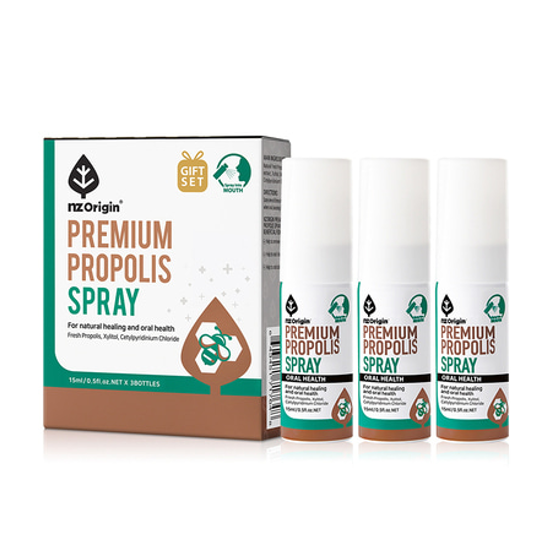 고함량 기능성 <b>프로폴리스</b> 스프레이 프리미엄 뿌리는 원액 목관리 구강건강 15ml, 3개