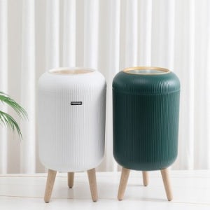 템바캡슐 10L 원터치 버튼 쓰레기통 2컬러 / 감성 인테리어 휴지통 쓰레기통