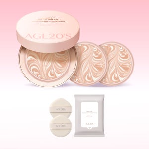 에이지투웨니스 글로우핏 톤업 선팩트 12.5g 본품+리필 2개 (+퍼프2매,클렌징티슈10매) SPF50+ PA++++ 파데프리 선쿠션 선크림 톤업크림 톤업쿠션