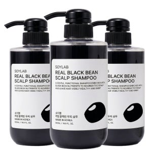 소이랩 리얼 블랙빈 탈모 완화 저자극 검은콩 두피 진정 샴푸 500ml, 3개