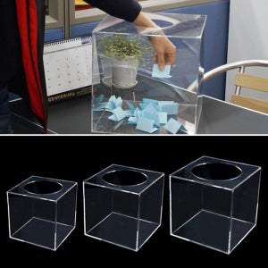 투명 아크릴 응모함 투표함 건의함 아크릴박스 추첨함 모금함