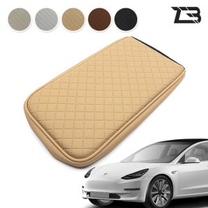 제트비 테슬라 모델3 맞춤형 프리미엄 콘솔 쿠션 다이아몬드 엠보 퀄팅 자동차 팔걸이 받침대 암레스트