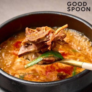 굿스푼 얼큰한 돼지국밥 500g 3팩 해장국 맛집 푸짐한 고기 밀키트 캠핑 간편조리