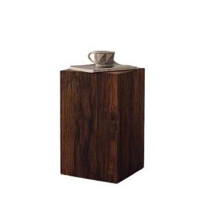 슬로우벨 원목 오브제 사이드테이블 긴 스툴 월넛 80cm