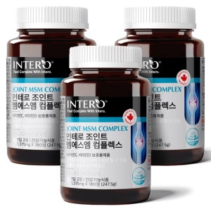 인테로 MSM 조인트 엠에스엠 영양제 관절 연골 JOINT 무릎 180정, 3개