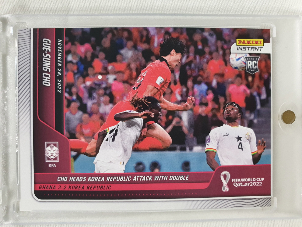 2022 PANINI INSTANT 파니니 인스턴트 조규성 루키 대한민국 국가대표 카타르 월드컵 축구 카드