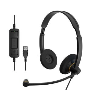 EPOS SC60 콜센터 상담원 USB 헤드셋 소프트폰 재택근무 노트북 PC 데스크탑