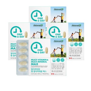 [12개월분] 원어데이 멀티비타민 앤 멀티미네랄 맥스(1,445mg x 90정) 4통