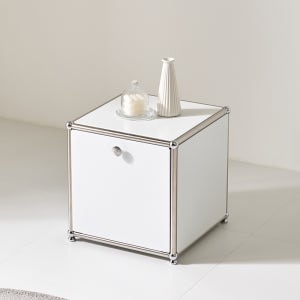 파스코 모듈 1단400수납장 다용도수납장 사이드테이블 협탁 YJ-P804