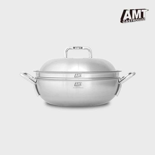AMT 샤프 28cm 파티웍 316Ti 스텐냄비 통5중 인덕션용 냄비