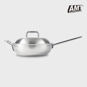 AMT 샤프 28cm 편수 웍 316Ti 스텐 통5중