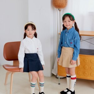 핑크151 아동 백투스쿨 주름스커트 (5호)