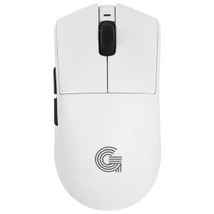 지클릭커 슈퍼히어로 OP200 르캄프2 초경량 듀얼 8K 무선 게이밍 마우스 화이트