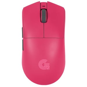 지클릭커 슈퍼히어로 OP200 르캄프2 초경량 듀얼 8K 무선 게이밍 마우스 핫핑크