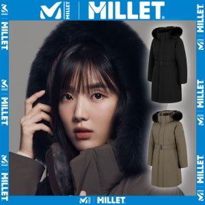 밀레 테크니컬 거위털 롱패딩 여성 방한 방풍 보온성 신축성 구스 다운 데일리 등산 아웃도어