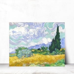 마지아갤러리 고흐 명화 인테리어액자 캔버스 거실그림 사이프러스나무 S(31X41cm)