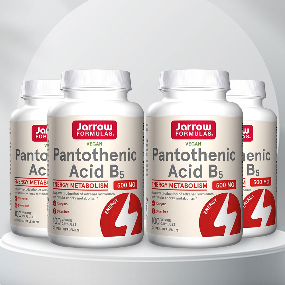 자로우포뮬러스 재로우 <b>판토텐산</b> <b>B5</b> 500mg 100베지캡 x 4개