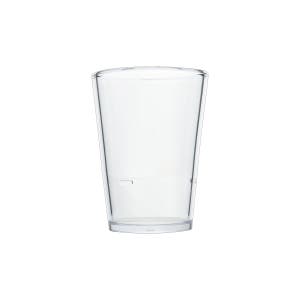 국산 트라이탄 투명 안깨지는 음료수컵 물컵 플라스틱컵 V형 397ml, 1개