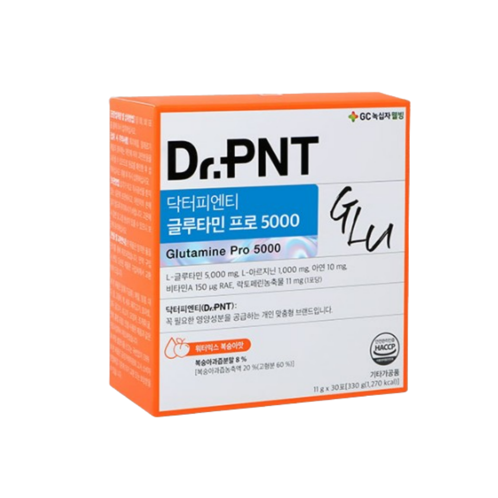 녹십자 닥터피엔티 <b>글루타민</b> 프로 5000 11g x 30포 1개월분